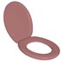 Assento Sanitário Oval Plástico/Almofadado Rosê Astra