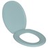 Assento Sanitário Plástico Oval Azul Claro Astra
