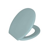 Assento Sanitário Plástico Oval Azul Claro Astra