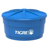 Caixa D'Água PVC Azul Com Tampa 2.000 Litros Tigre