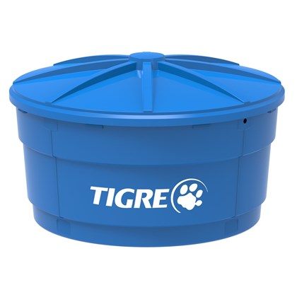 Caixa d'Água PVC Azul com Tampa 500 Litros Tigre