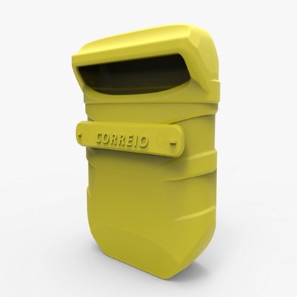 Caixa de Correio PVC Amarela Nova Pop -  Goma