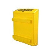Caixa de Correio PVC Amarela para Grade Goma