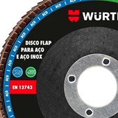 Disco de Corte Flap para Aço Grão 80 W-Max Würth