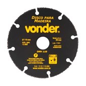 Disco de Corte para Madeira 110 mm Borda Segmentada Vonder