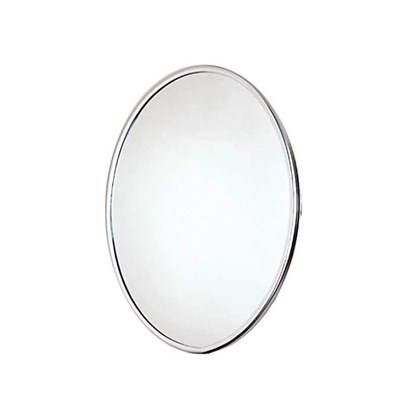 Espelho Oval Liso Com Moldura Alumínio 55 X 44cm Astra