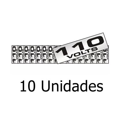 Etiqueta de Alumínio 110V Com 10 Unidades