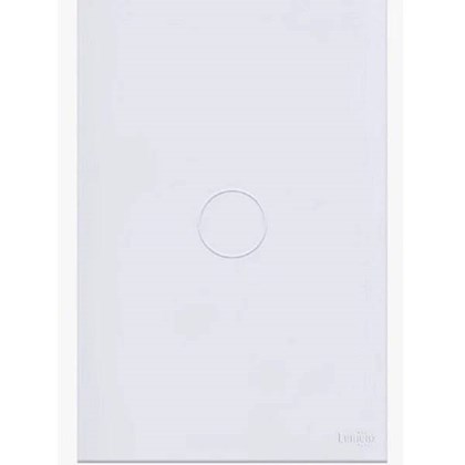 Interruptor Touch Tok Glass 1 Pad 2x4 Branco Lumenx