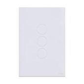 Interruptor Touch Wi-Fi Tok Glass 3 Pads 2x4 Branco Lumenx