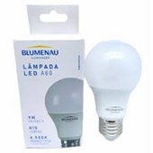 Lâmpada LED Bulbo 9W A60 Blumenau 6500K Luz Branca 