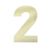 Número Residencial Algarismo Decore Luxo Dourado 15cm Nº 2