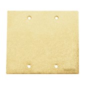 Placa 4x4 Cega para Caixa de Piso Dourada Tramontina