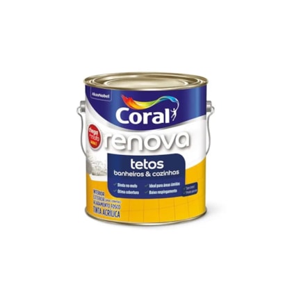 Tinta Acrílica Renova Chega de Mofo Branco 0,9 L Coral