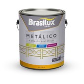 Tinta Esmalte Galão 3,6 L Ouro Vila Rica Brasilux Metálico 
