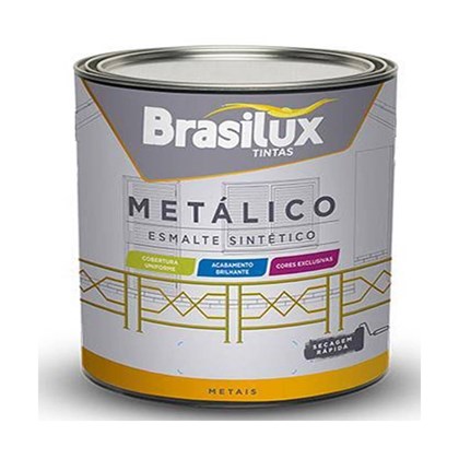 Tinta Esmalte Sintético Metálico 900 ml Dourado Brasilux