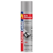 Tinta Spray Alta Temperatura Alumínio Fosco 350ml Chemicolor