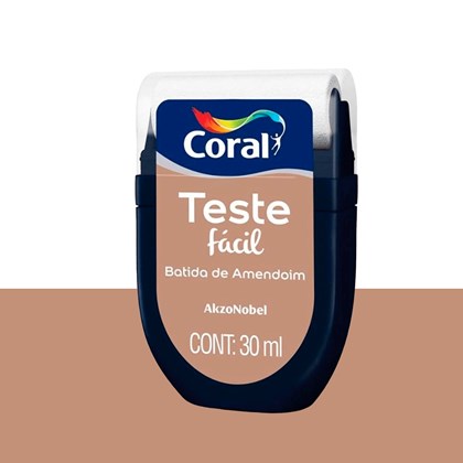 Tinta Teste Fácil 30ml Batida de Amendoim (Marrom) - Coral