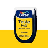 Produto Tinta Teste Fácil 30ml Delícia De Verão (Amarelo) - Coral
