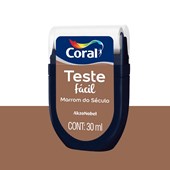 Produto Tinta Teste Fácil 30ml Marrom do Século (Marrom) - Coral