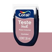 Produto Tinta Teste Fácil 30ml Rosa Colonial (Lilás) - Coral