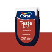 Produto Tinta Teste Fácil 30ml Terra Forte (Marrom) - Coral