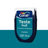 Produto Tinta Teste Fácil 30ml Turquesa Veneziana (Azul) - Coral