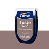 Produto Tinta Teste Fácil 30ml Vidro Esfumaçado (Marrom) - Coral