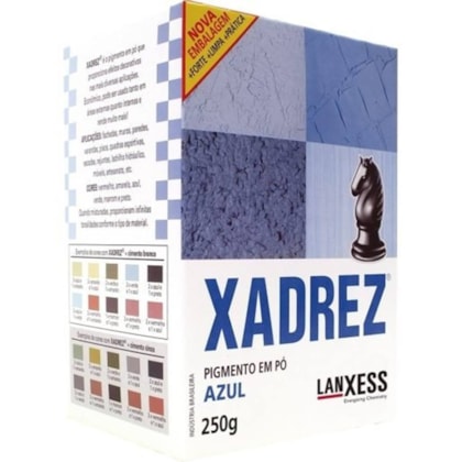 Tinta Xadrez Azul Em Pó 250gr